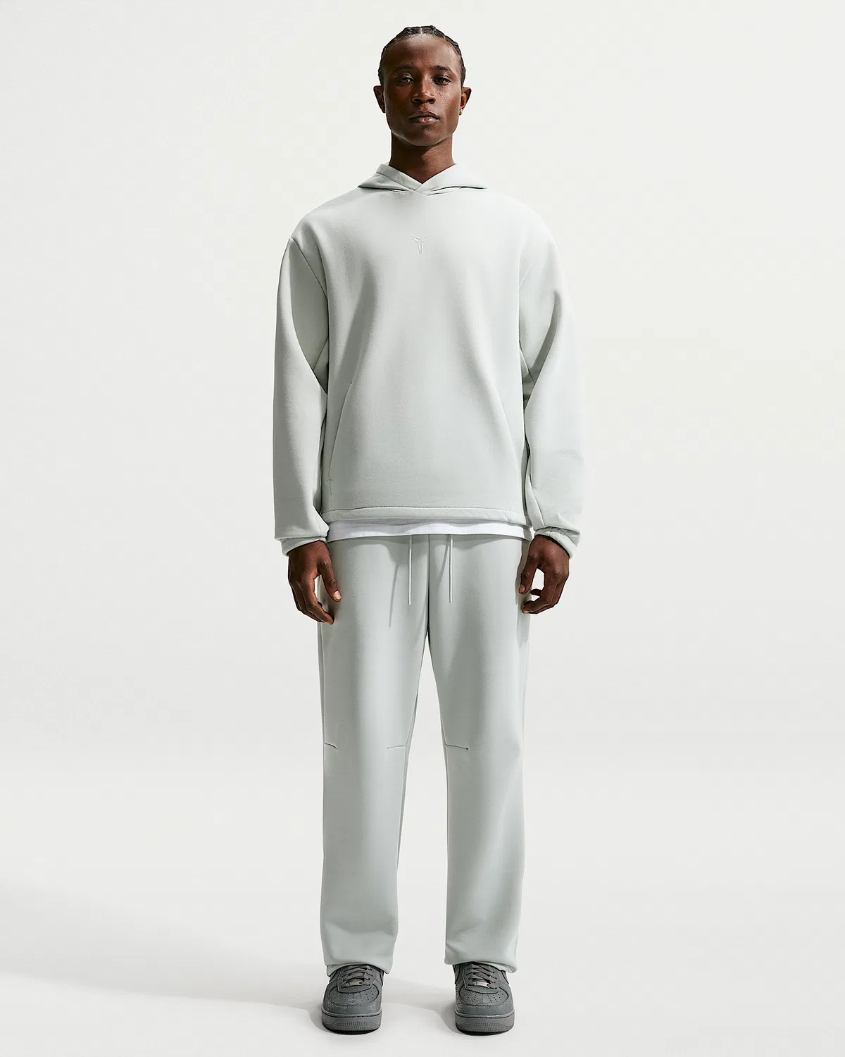 Мужская баскетбольная худи Nike Dri-FIT Kobe, Light Silver/Light Silver — фото 4