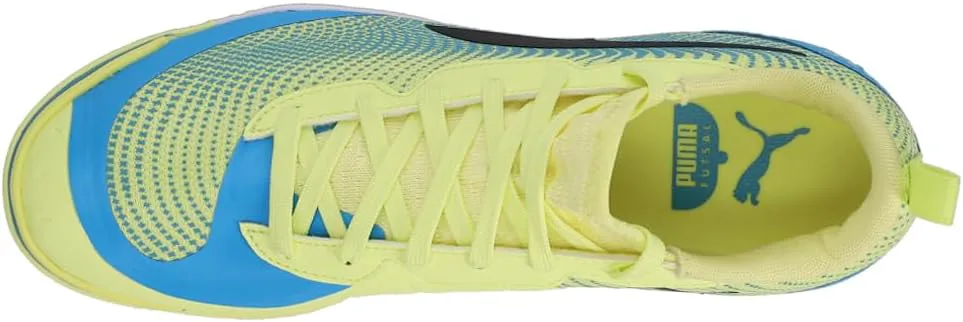 Футбольные бутсы PUMA Ibero III для мужчин, для зала - синие с желтым, синий — фото 2