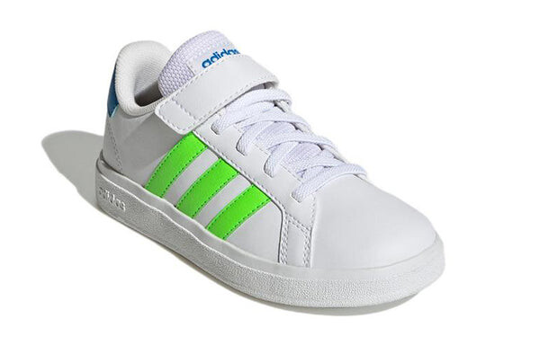 Кроссовки grand court 2.0 эластичные шнурки Adidas, белый — фото 3