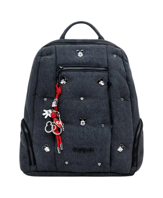 

Стильный рюкзак на молнии и с карманами. Desigual, серый