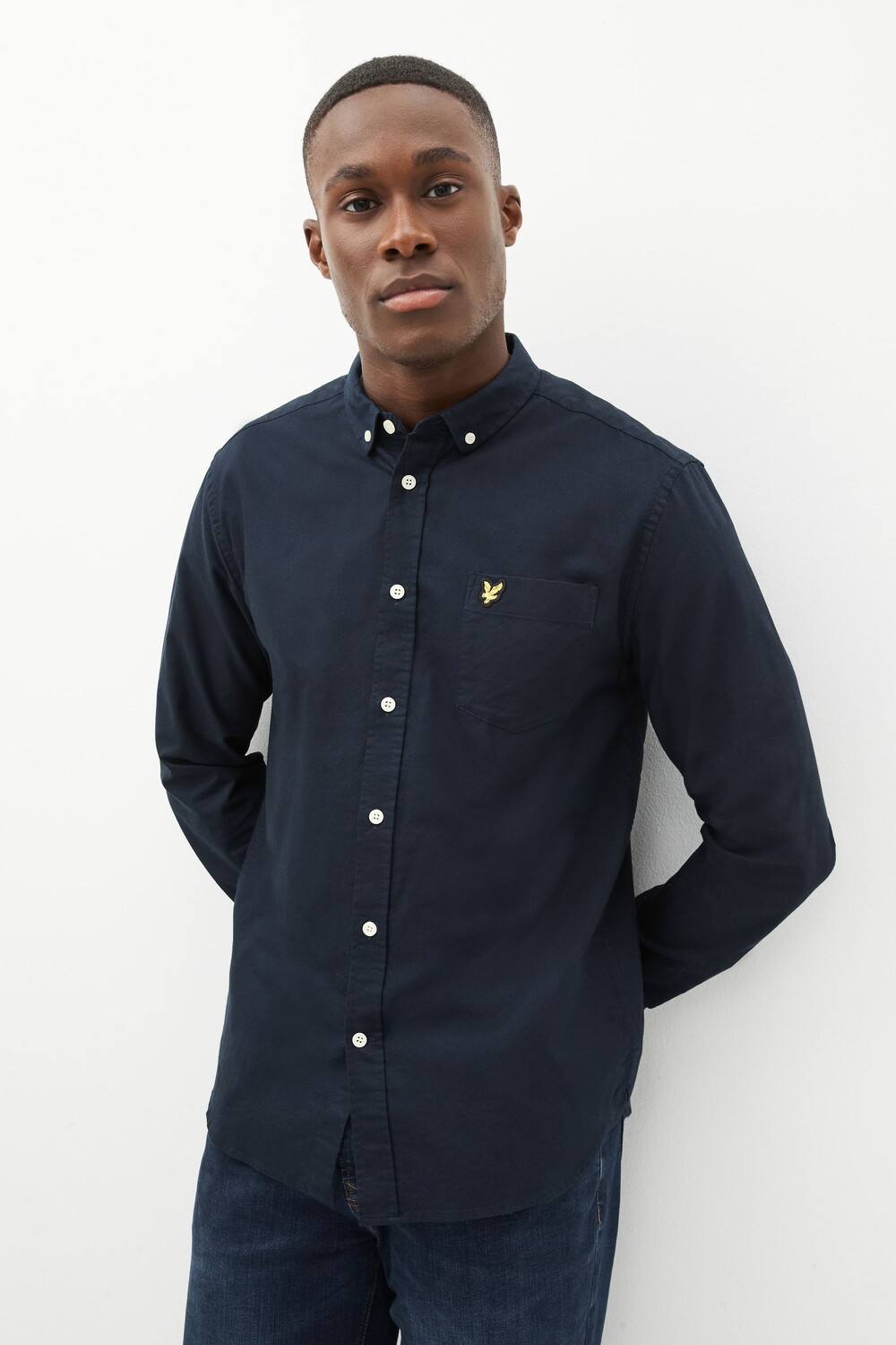

Оксфордская рубашка Lyle & Scott, синий