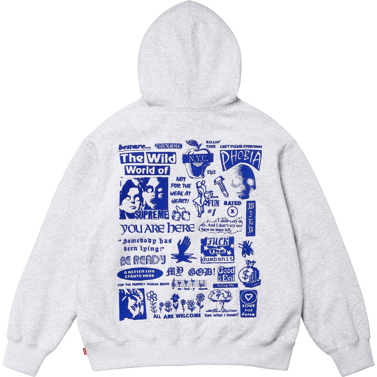 

Толстовка с капюшоном и вышивкой Wild Supreme, Marine Blue/Navy