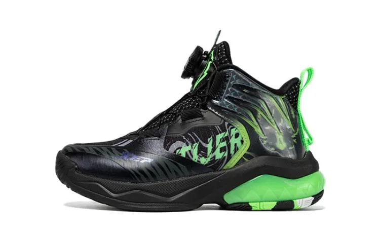XTEP Детские повседневные кроссовки с амортизацией black green для детей 3-7 лет