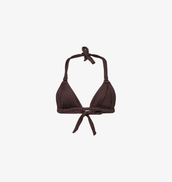 

Топ бикини в широкую резинку из Марокко Monday Swimwear, цвет espresso rib