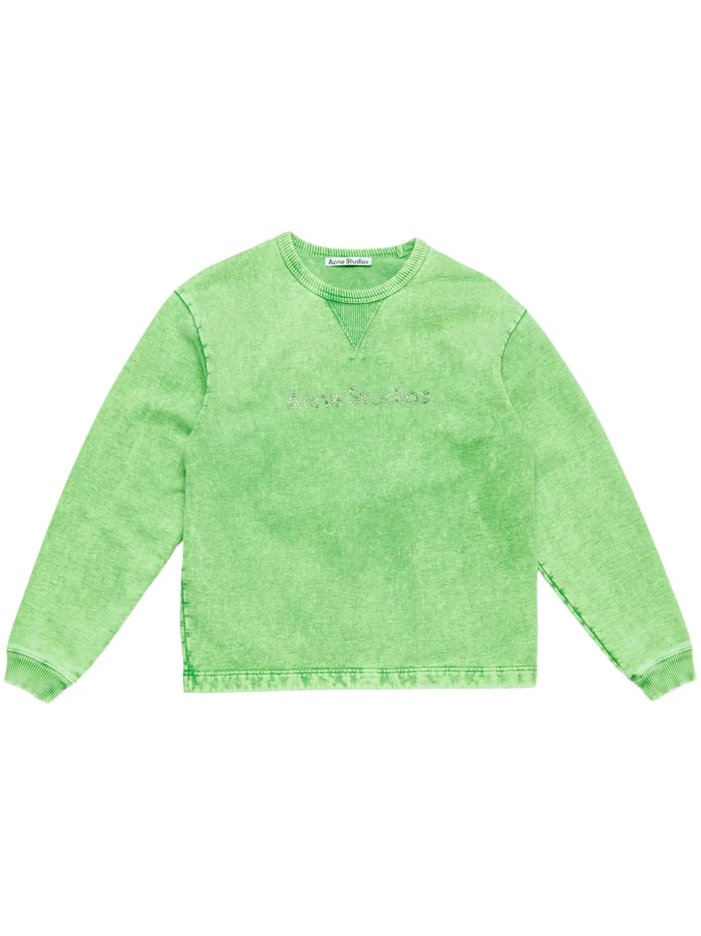 

Толстовка с логотипом и заклепками Acne Studios, зеленый