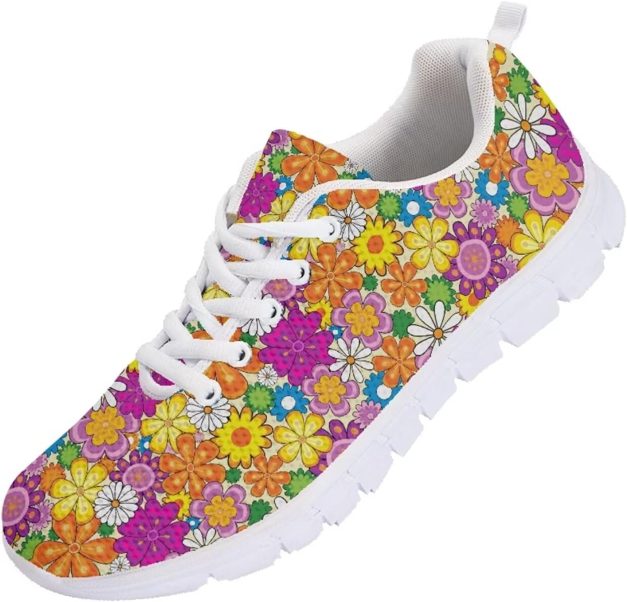 

Мужские кроссовки Funnydude Funny Print для бега, осенние удобные теннисные туфли, легкие кроссовки, Cartoon Floral