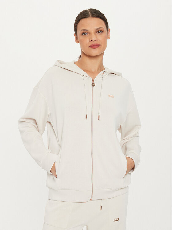 

Толстовка regular fit Ea7 Emporio Armani, бежевый