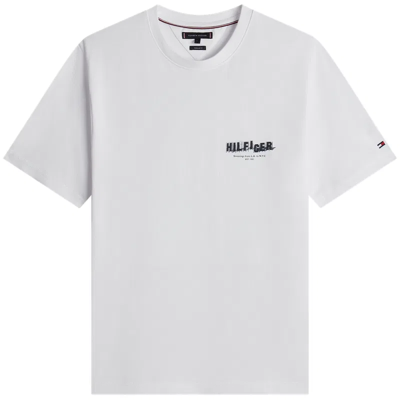 Футболка с круглым вырезом Tommy Hilfiger белая