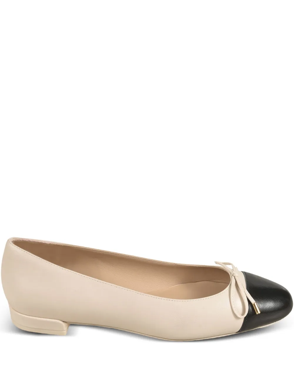 Балетки Sleek с бантом Stuart Weitzman, нейтральный