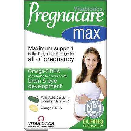 

Витаминная добавка для беременных Pregnacare Max с фолиевой кислотой и омега-3 Dha — британский бренд для беременных №1 от Vitabiotics, Vitabiotics