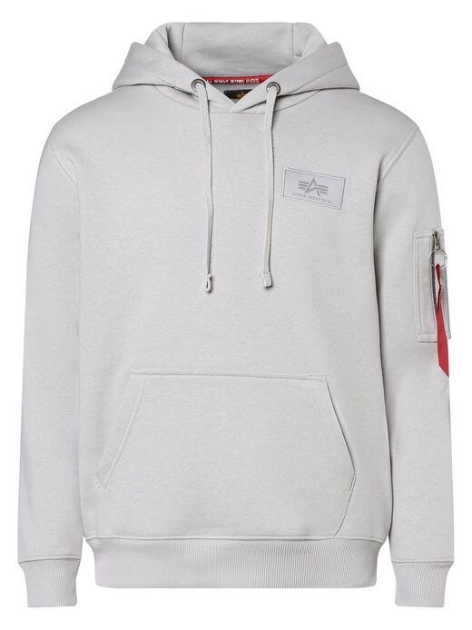 

Толстовка с капюшоном Alpha Industries, серый
