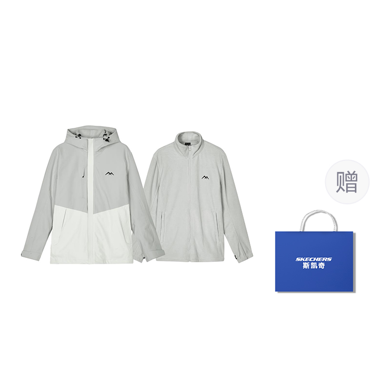 

Skechers Ветровка унисекс лунно-серый, Lunar Gray-Shopping Bag Included