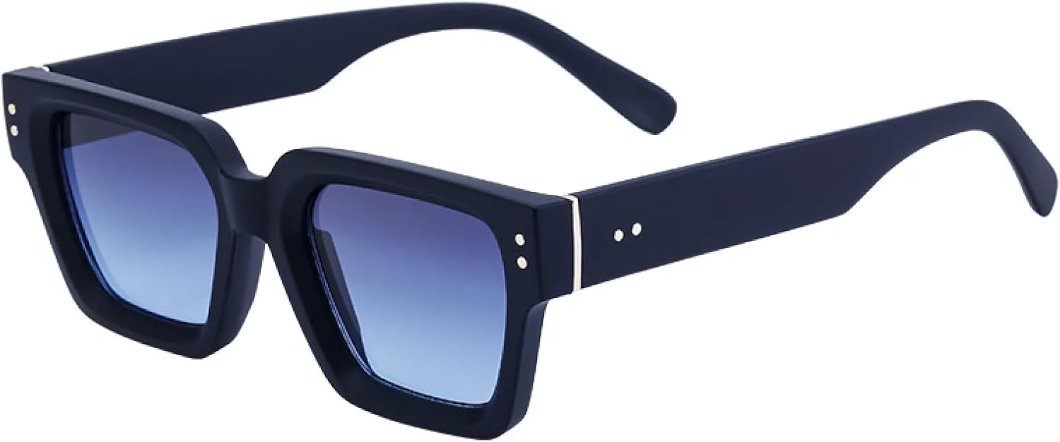 

Женские солнцезащитные очки в стиле ретро квадратной формы — поляризованные линзы UV400, винтажный стиль, идеально подходят для вождения и уличной моды GJKTFNJIF, 8