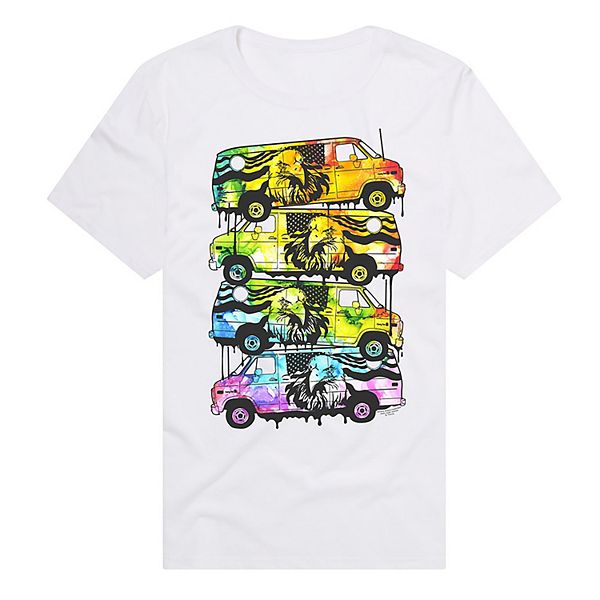 

Футболка с принтом Men's rainbow van melt Licensed Character