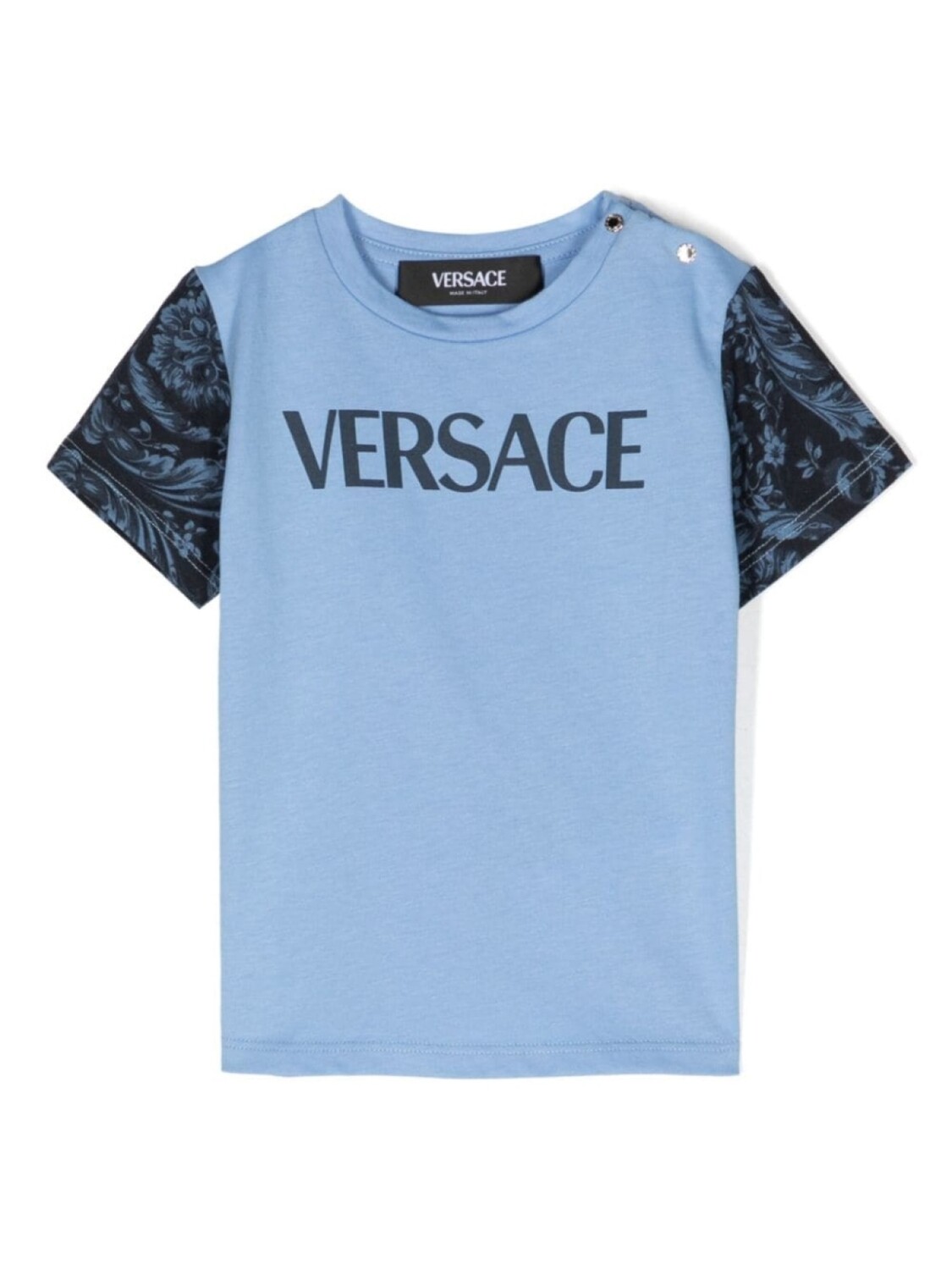 

Versace Kids футболка с принтом Baroccoflage, синий