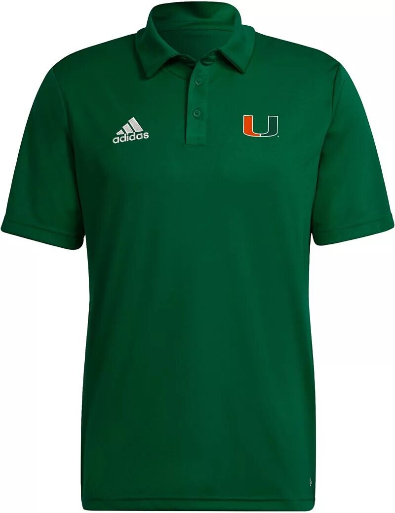 

Мужская футболка-поло Adidas Miami Hurricanes Green Entrada