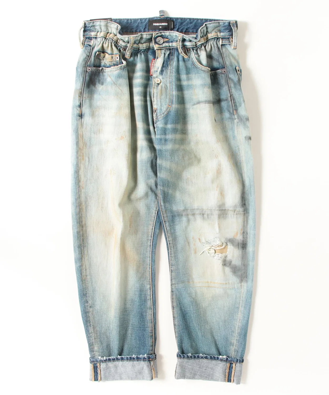Джинсы свободные Big Brother Jean Medium Rusty Nail Wash, итальянские, хлопок, синие