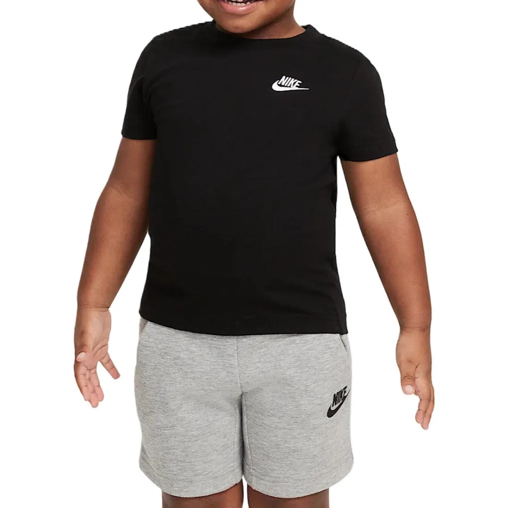 Футболка Nike Sportswear T-Shirt черная для малышей — фото 4