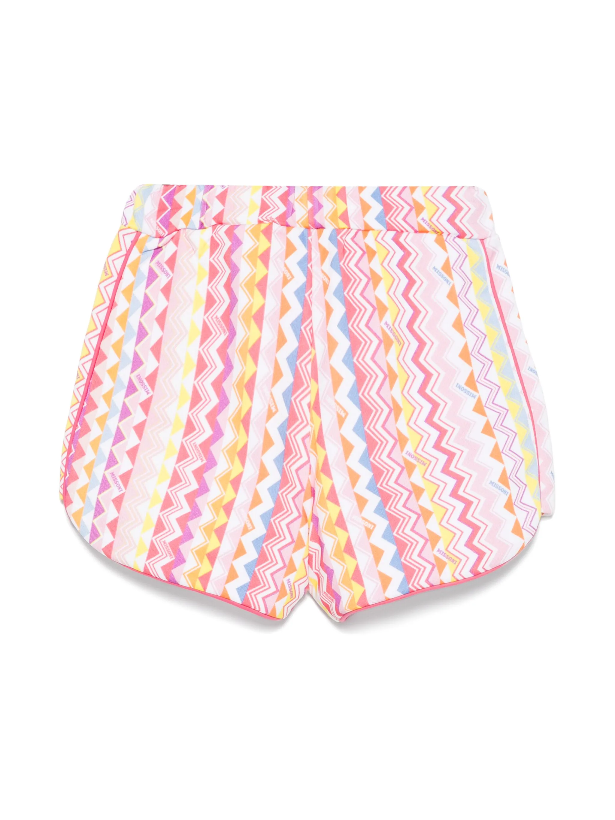 Шорты с принтом зигзаг Missoni Kids, белый — фото 2