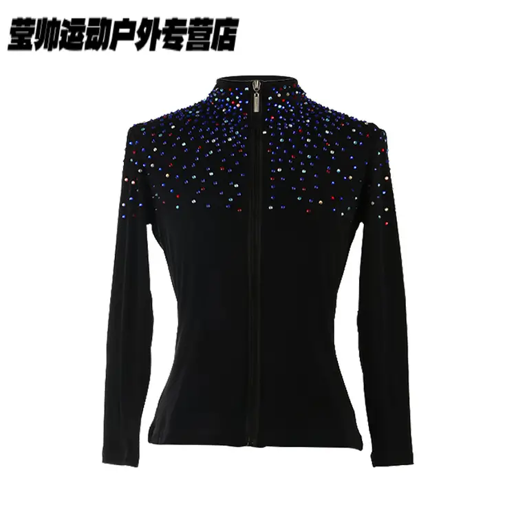 

HEAD Тренировочный костюм для фигурного катания для девочек, комплект для роликов, топ с флисом, шорты с защитой на бедрах и юбка, черный топ, размер 150 XXXS