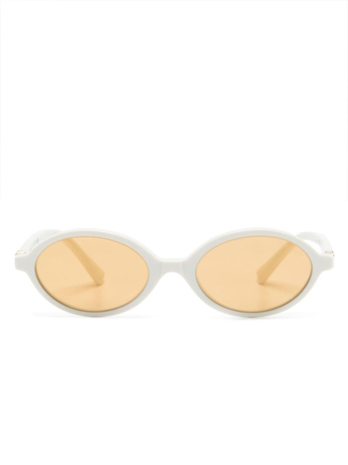 

Miu Miu Eyewear солнцезащитные очки в овальной оправе с логотипом, белый