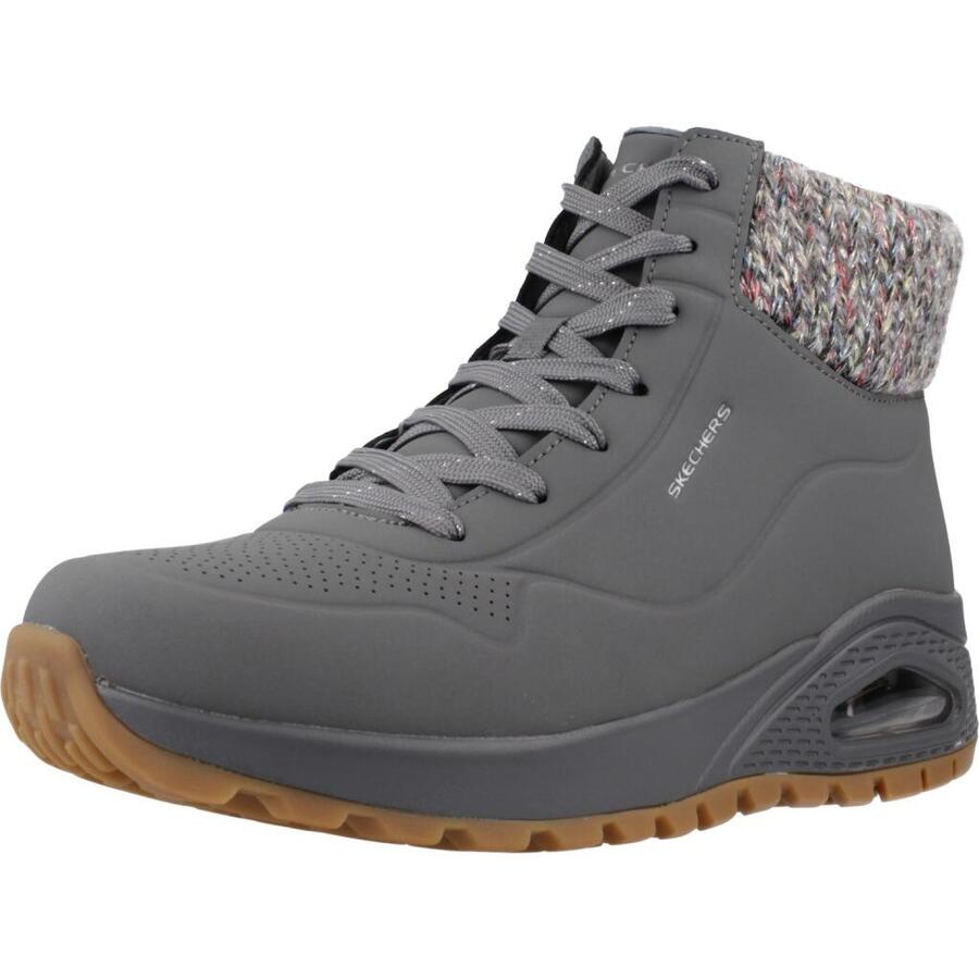 Женские зимние ботинки Skechers UNO RUGGED Darling Daze 167988 CCL серые