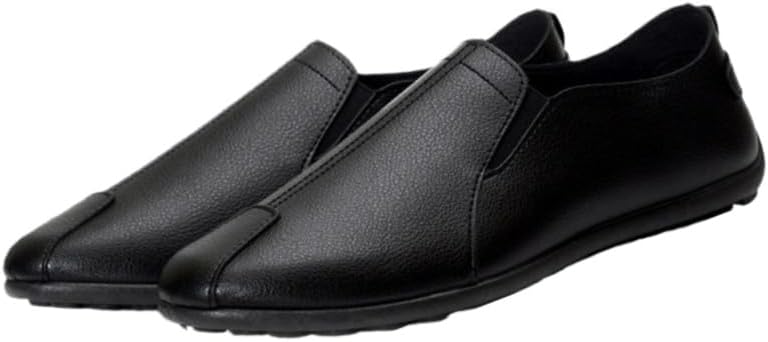 

Мужские повседневные туфли однотонного цвета с ПУ-покрытием, подходят для ежедневной носки, простой дизайн Fusecottc, черный