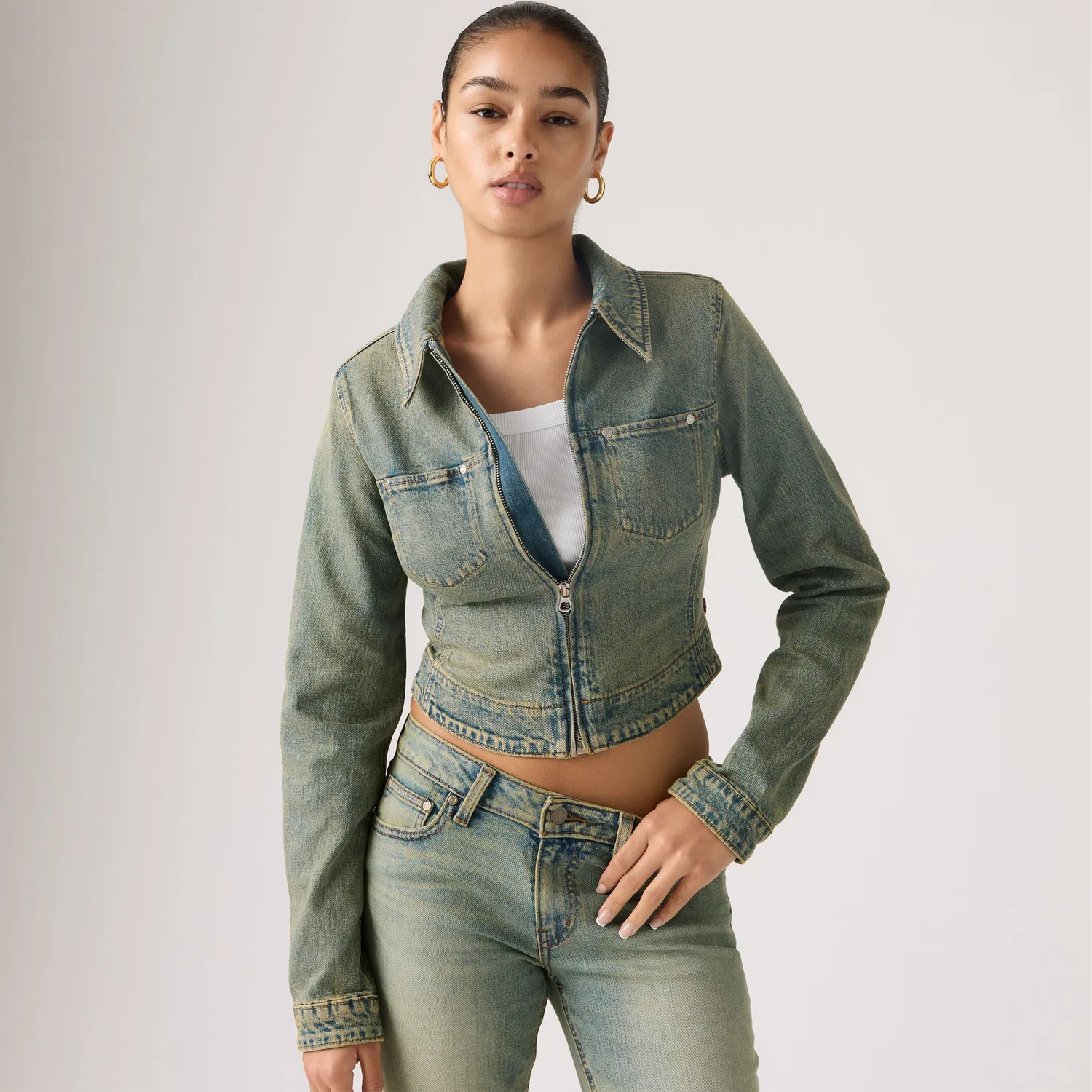 Куртка-тракер в стиле Y2k Levi's, Medium Wash