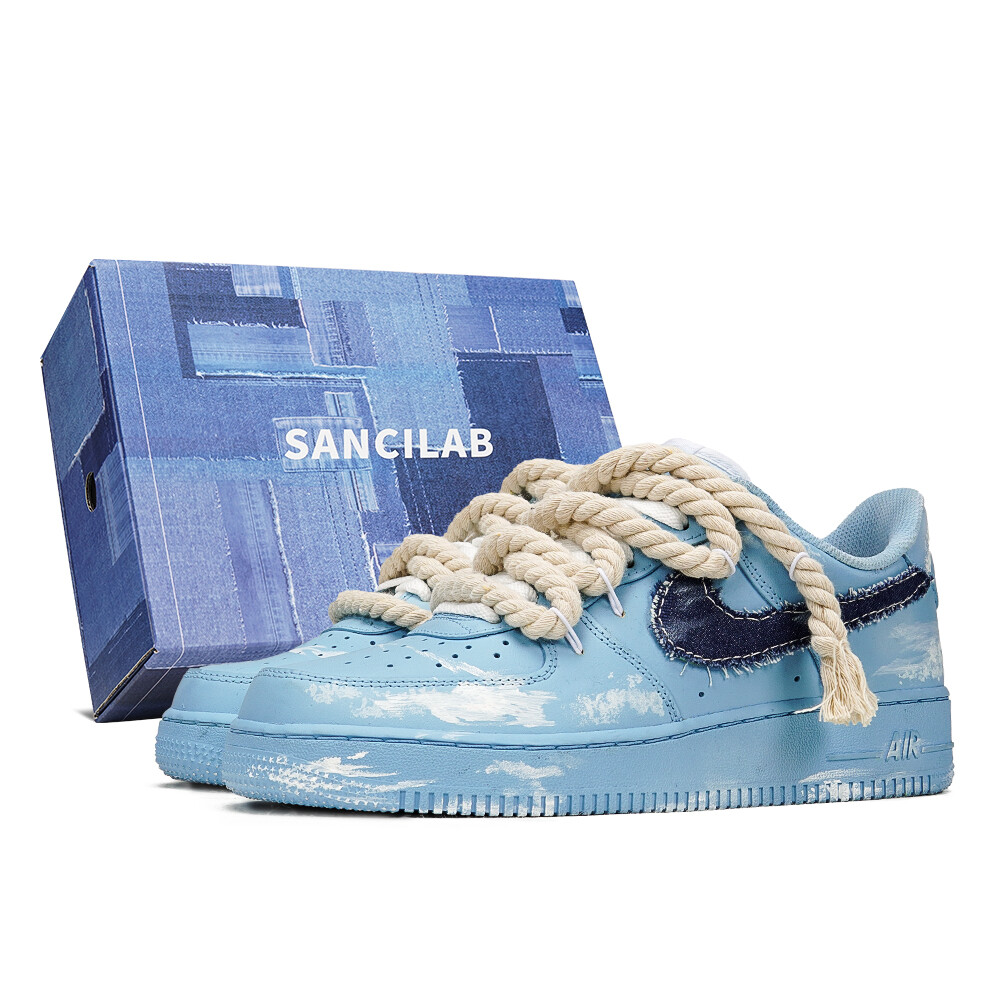 

Кроссовки Nike Air Force 1 Skateboard Shoes Men Low-Top Blue