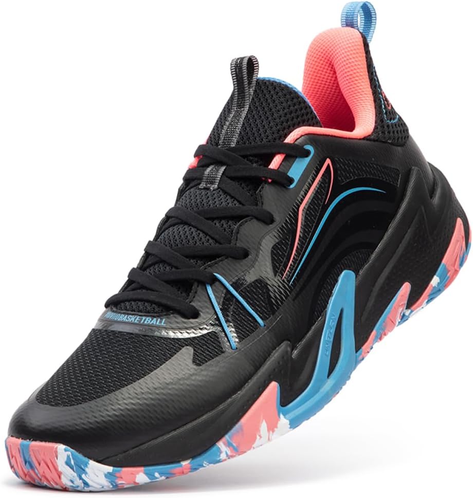 

Баскетбольные кроссовки 361 Sharp Blade для мужчин, высокие, дышащие, для улицы, с амортизацией, противоскользящие, для тренировок, для подростков и взрослых, мужские кроссовки для баскетбола 361°, синий