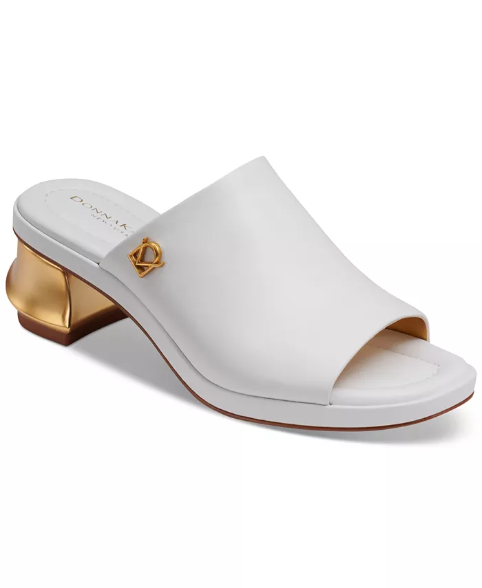 Женские мюли Tinley с открытым носком из кожи Donna Karan New York, белый