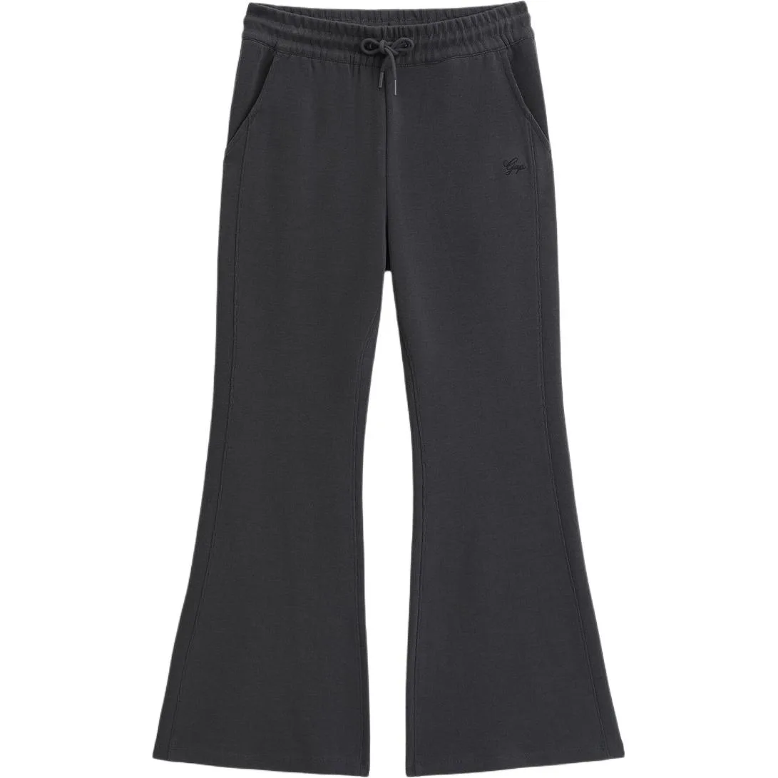 Вязаные спортивные штаны женские умеренные брюки-клеш GAP, Carbon Gray