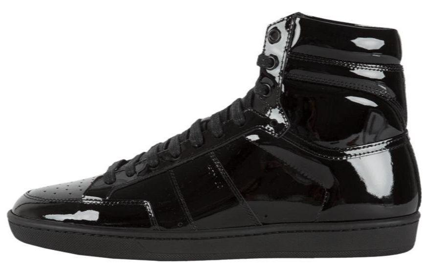 

SAINT LAURENT Высокие скейтерские кроссовки SL/10 мужские black