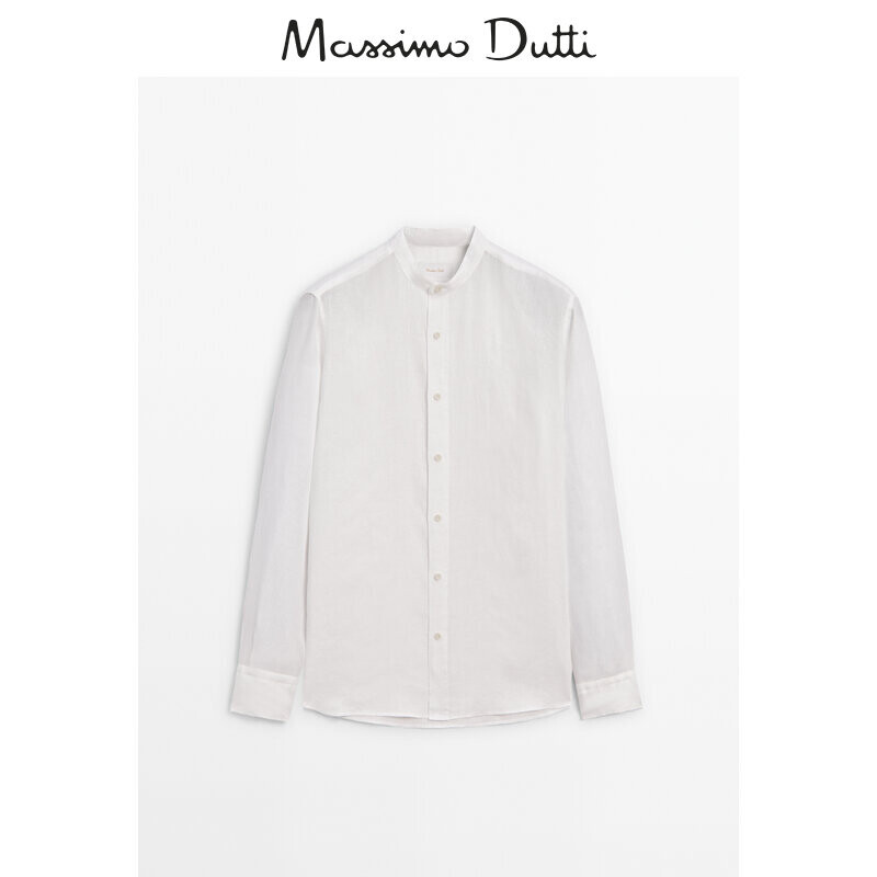 

Рубашка мужская Massimo Dutti в повседневном стиле, белый