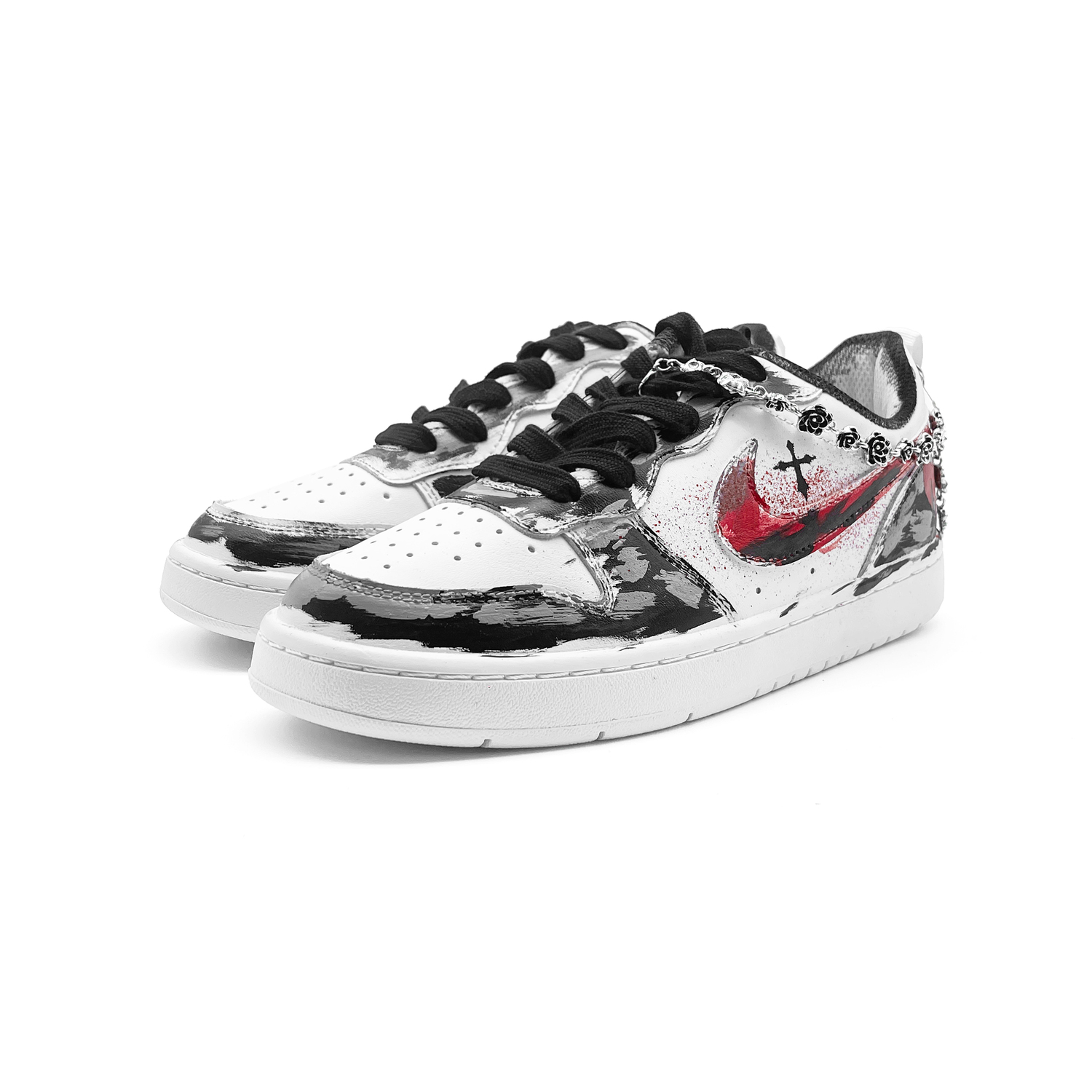 Nike Кроссовки для скейтбординга Court Borough с противоскользящей подошвой и амортизацией, унисекс, белые, цвет White — фото 4