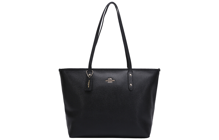 

COACH Городская сумка-тоут City Zip из коровьей кожи, шоппер, женская сумка через плечо черного цвета
