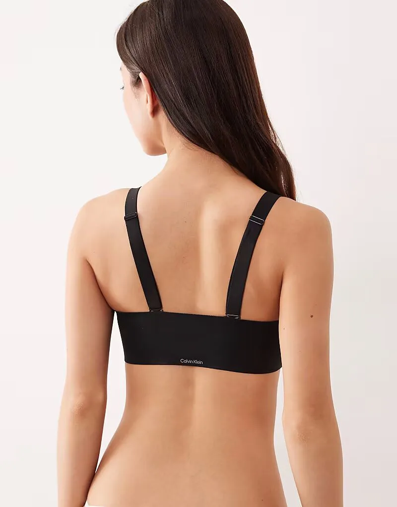 Бюстгальтер-бандо без бретелей Calvin Klein Adapt, черный — фото 3