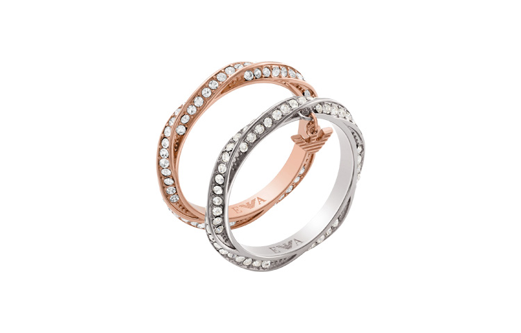 

EMPORIO ARMANI Женское кольцо из нержавеющей стали Rose Gold