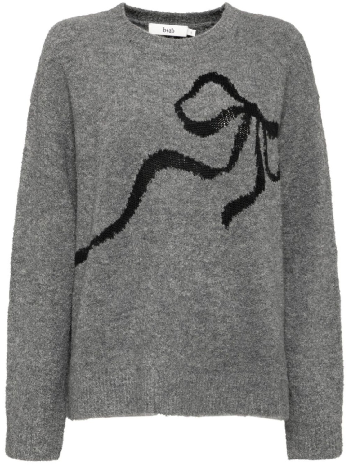 

Свитер с бантом B+ab, серый