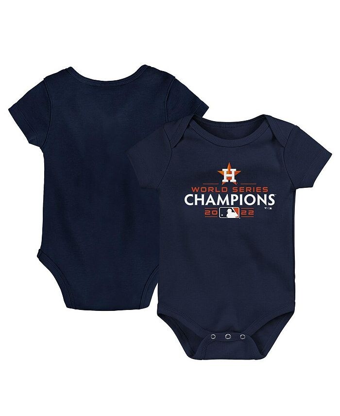 

Темно-синее фирменное боди с логотипом чемпионов Мировой серии Houston Astros 2022 для мальчиков и девочек Fanatics, синий