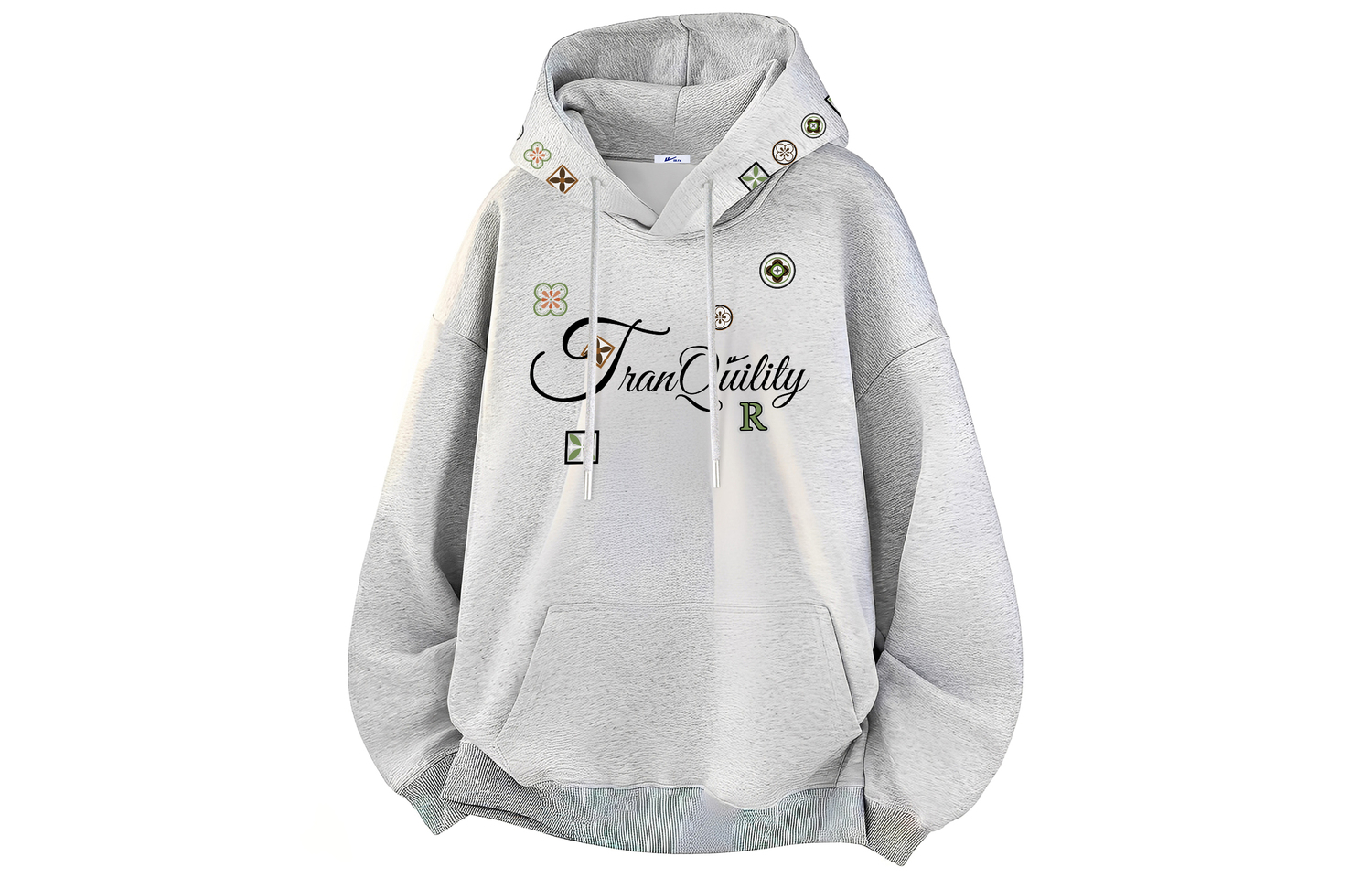 

Толстовка Unisex Hooded Thickened Heavyweight WARRIOR, светло-серый fleece-lined