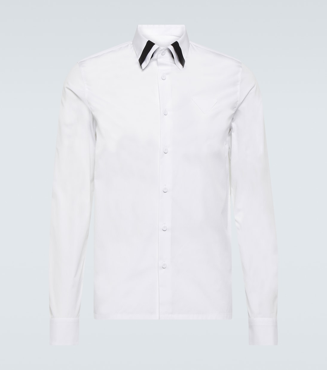 

Хлопковая рубашка Prada, Bianco+Nero