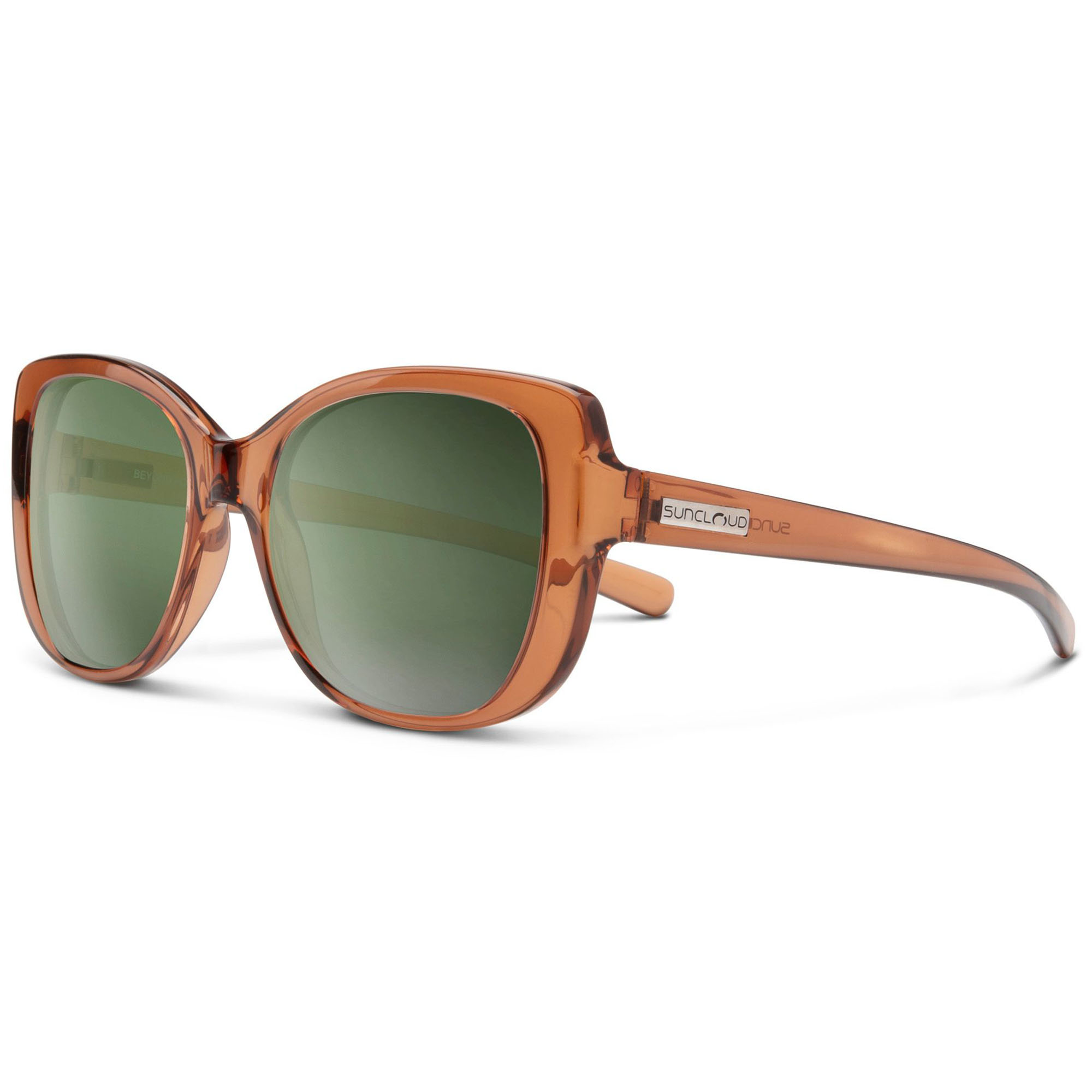 

Женские поляризованные солнцезащитные очки Beyond Suncloud, Transparent Brown/Polarized Grey Green