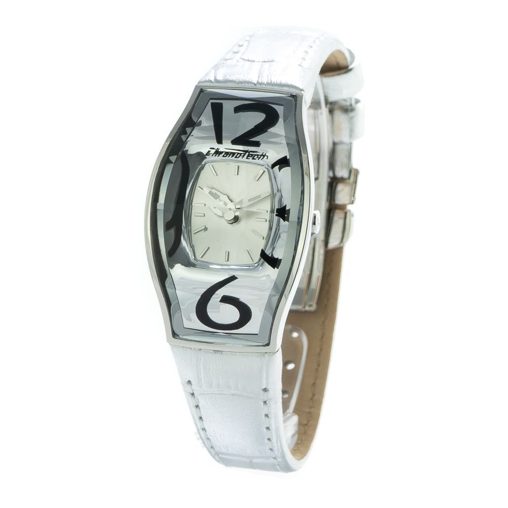 

Женские часы Chronotech Leather, серебряный