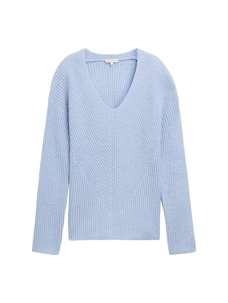 

Базовый свитер TOM TAILOR Sweater, светло-синий