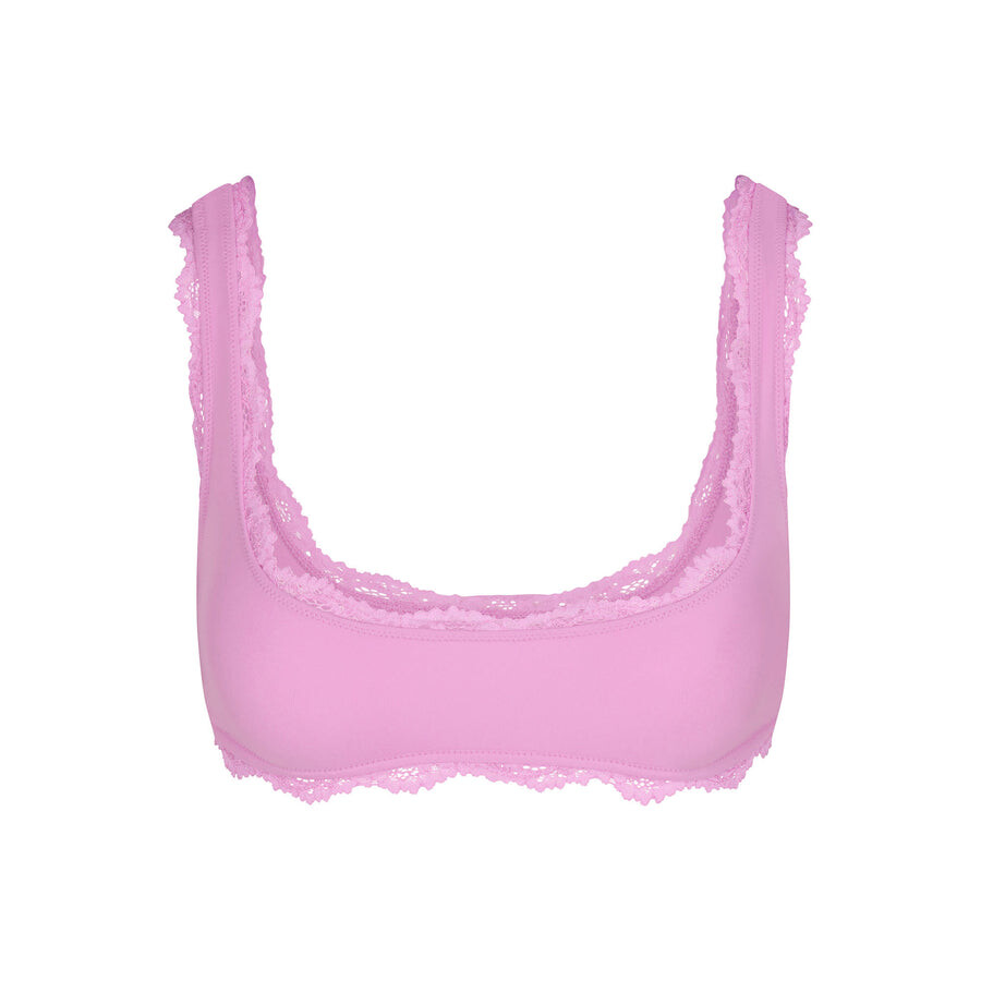 

Бюстгальтер с квадратным вырезом SKIMS Fits Everybody Lace, цвет Petal