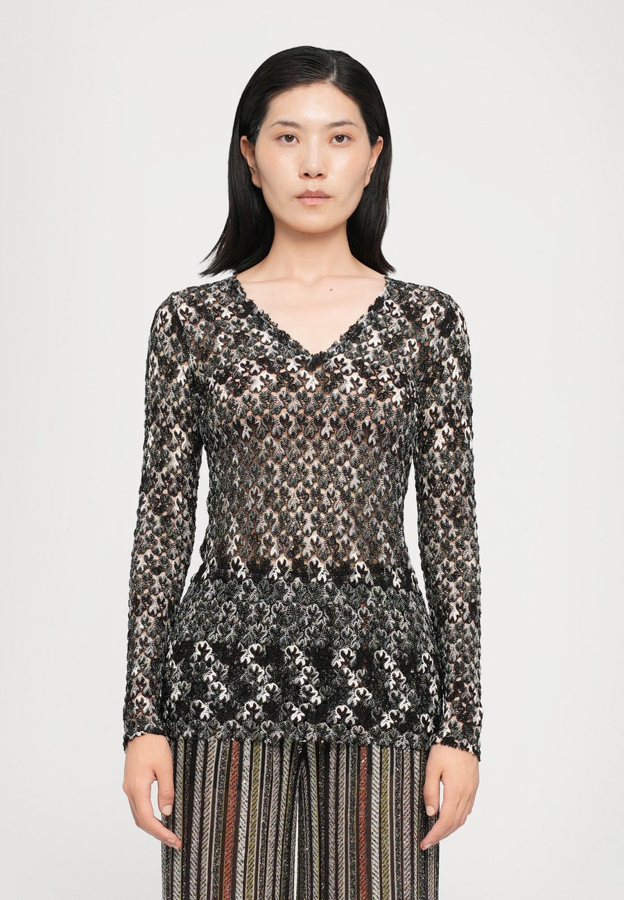 

Джемпер Missoni V NECK , Dark Brown/Black/Anthracite