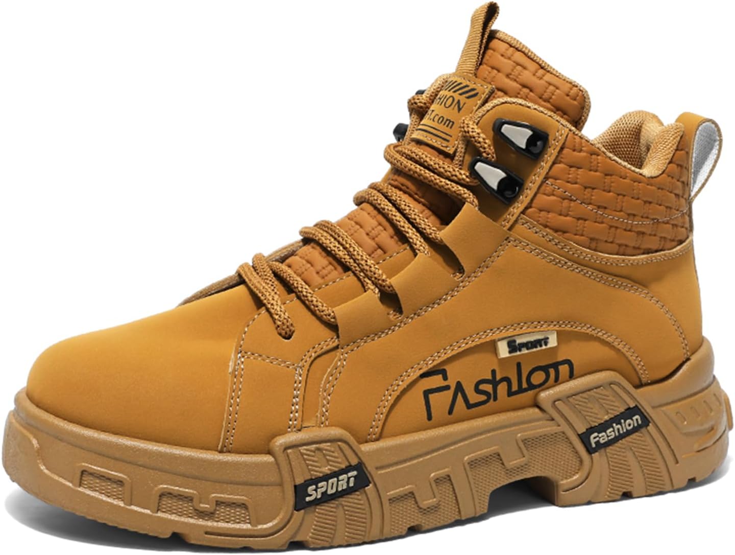 

Мужские модные кроссовки, ботинки для походов, повседневные спортивные прогулочные туфли, высокие кроссовки для мужчин Spwagym, коричневый