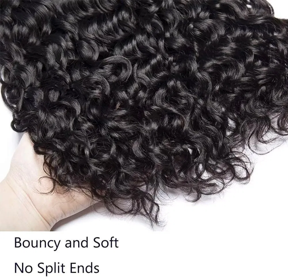 Натуральные волосы для наращивания PF Hair Brazilian Water Wave Lovfir, Natural Black — фото 4