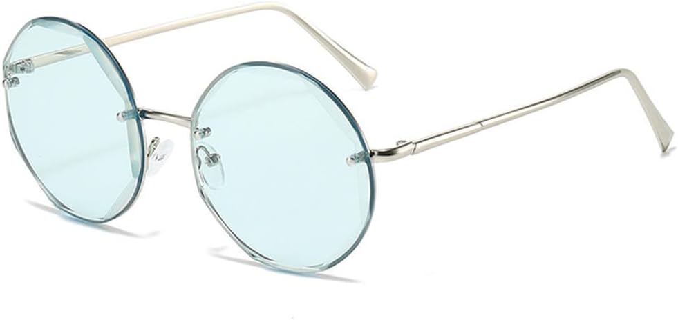 

Ретро винтажные круглые солнцезащитные очки для мужчин и женщин, оправа из сплава и металла, черные линзы, очки для активного отдыха и путешествий, защита от ультрафиолета UV400, SUN1740 Generic, Silver Blue